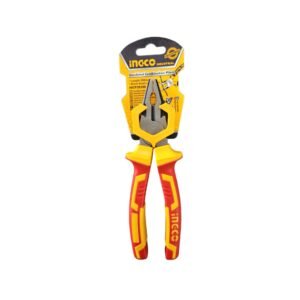 Insulated combination plier for safe electrical work, cutting, gripping, and twisting wires