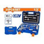 25 PCS SOCKET SET 1/2" WST2D25 (WADFOW)