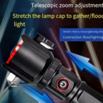 Waterproof Multifunction Laser LED Tactical Flashlight RL-2210 With 1Km Range And Long Lasting Backup Torch With Power Bank 8800mAh Rechargeable Cell Included(TG) - Image 5
