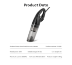 DL8081 Portable car vacuum cleaner (DELI) - Image 4