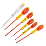 0-65-443 6Pcs Insulated Slotted  Screwdriver Set (STANLEY)