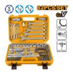 HKTS42802 82 Pcs 1/4"&1/2" Socket set Ingco