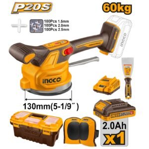 Professional cordless tile vibration machine for tile installation