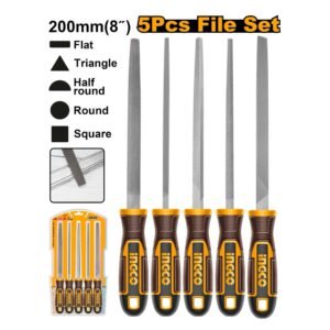 HKTFS0508 5pcs steel file set Ingco